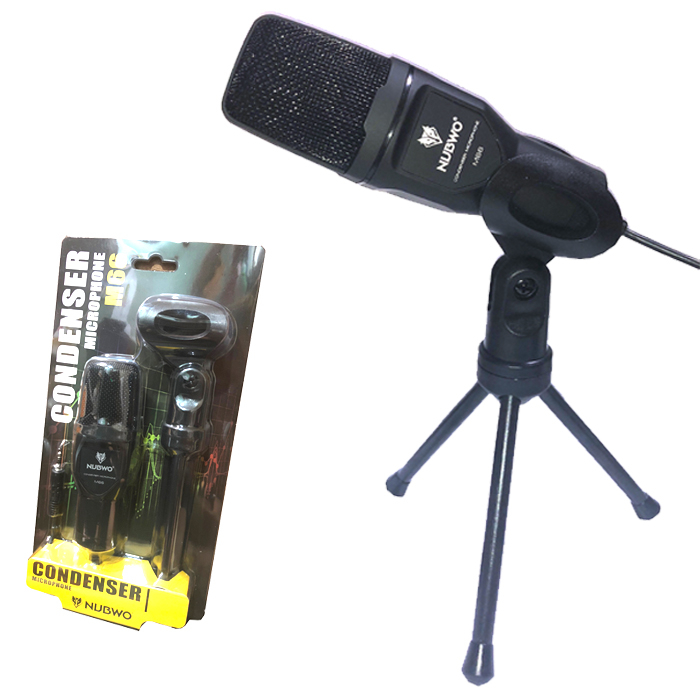 🎮 GAMING NUBWO M66 CONDENSER MICROPHONE ไมค์ไลฟ์สด ไมค์คอนแดนเซอ ไมค์อัดเสียง ไมโครโฟนคอนเดนเซอร์ พร้อมขาตั้ง 66