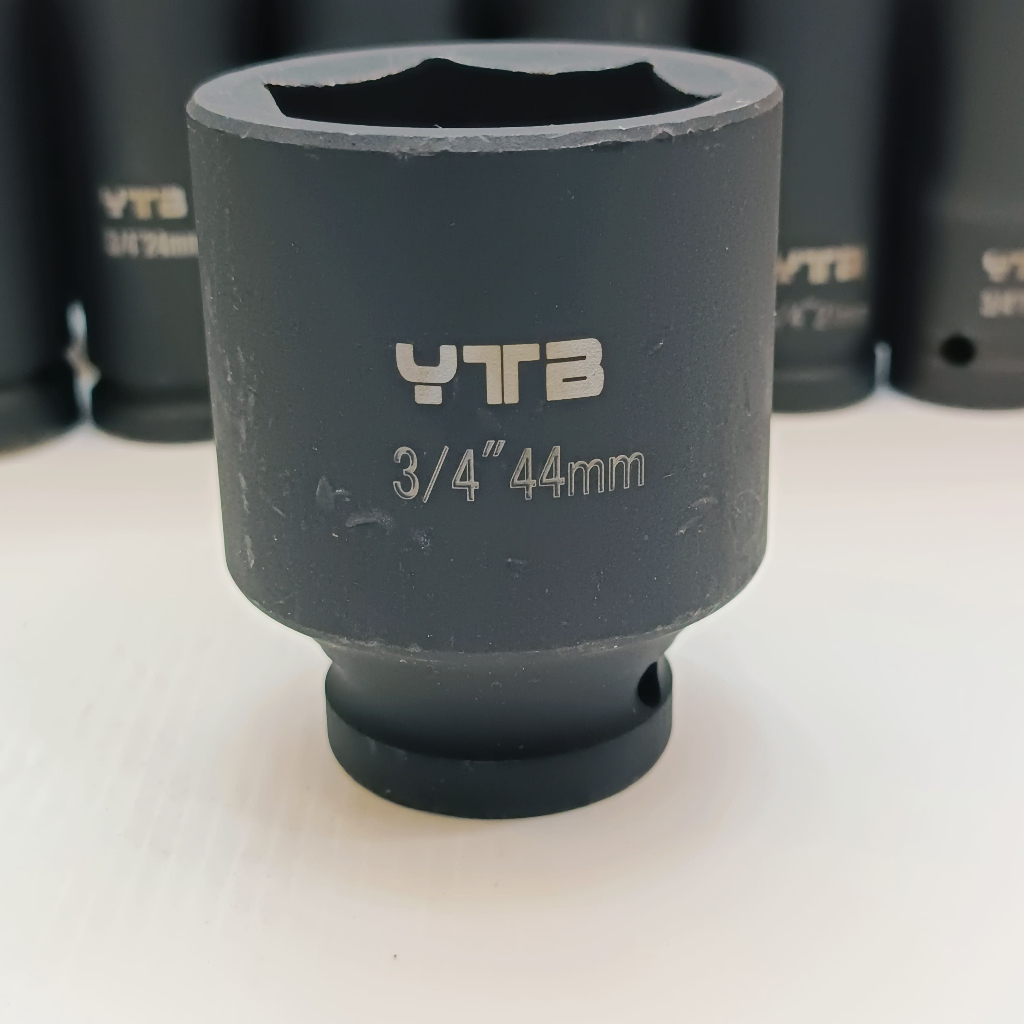 ลูกบล็อกยาว บล็อกลม 3/4"(6หุน) เบอร์ 44 มม. สำหรับ บล็อกลม บล็อกแบต บล็อกไฟฟ้า (IMPACT SOCKET)