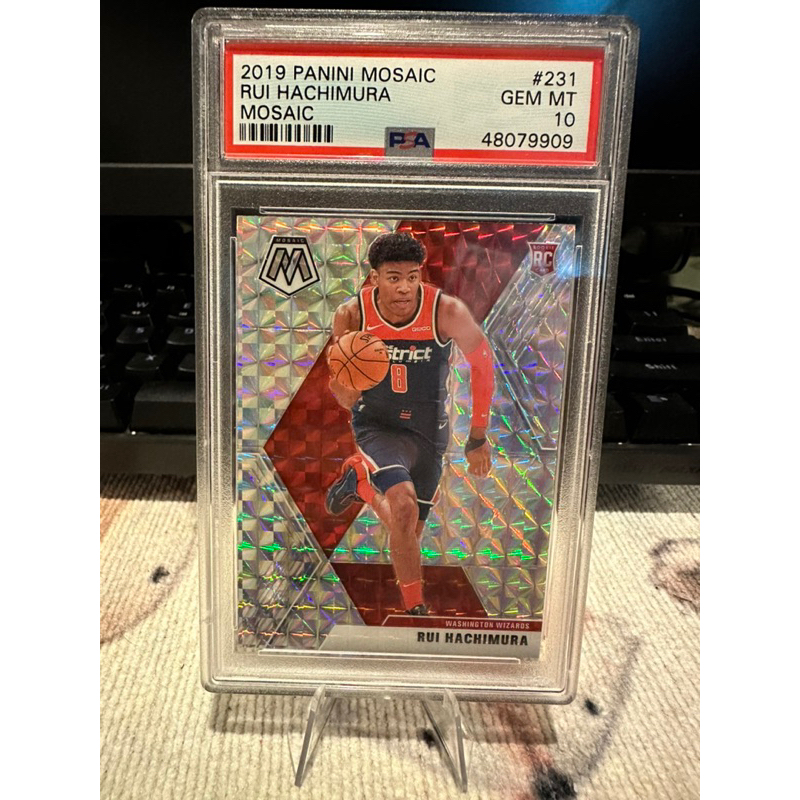 NBA Card Panini 2019 Rui Hachimura RC Mosaic PSA 10