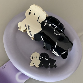 Jolie🐶 |  Puppy cute hair clip กิ๊บหนีบผม กิ๊บรูปหมา สีขาวดำ