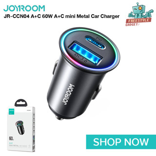 ๋JOYROOM JR-CCN04 A+C 60W A+C mini Metal Car Charger - ที่ชาร์จในรถแบบ 1 USB / 1 PD