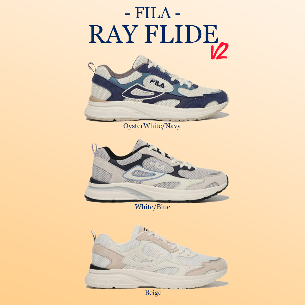 Fila Collection รองเท้าผ้าใบ รองเท้าแฟชั่น UX Rayflide 2 1RM02569F-109 / 1RM02569F-920 / 1RM02569F-896 (2990)