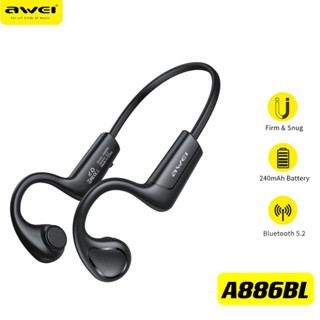 【พร้อมส่งจากไทย】Awei A886BL หูฟังอินเอียร์ไร้สาย บลูทูธ 5.2 สําหรับ HIFI วิ่ง แฮนด์ฟรี ของแท้ 100%