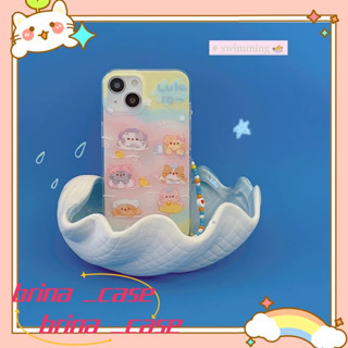 ❤️ส่งของขวัญ❤️ เคสไอโฟน 11 12 13 14 Pro Max มหาสมุทร ฤดูร้อน ความนิยม แฟชั่น สาวน่ารักหัวใจ Case for iPhone ป้องกันการตก