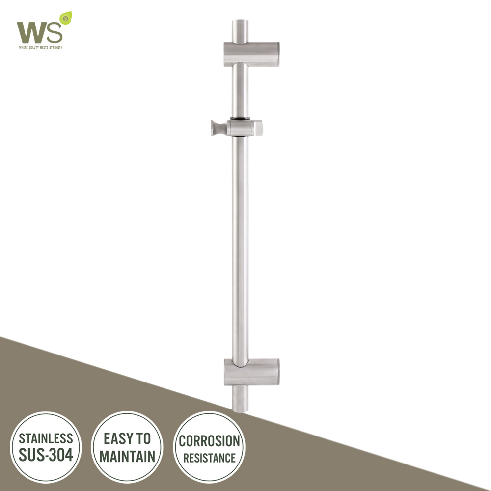 WS สไลด์บาร์สแตนเลส ขายึดผนังปรับระดับได้ WS-8505