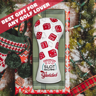 โคเว่อไม้กอล์ฟ Golf Club Headcover Lucky 777 Slot Machine Blended Headcover White Red Dice