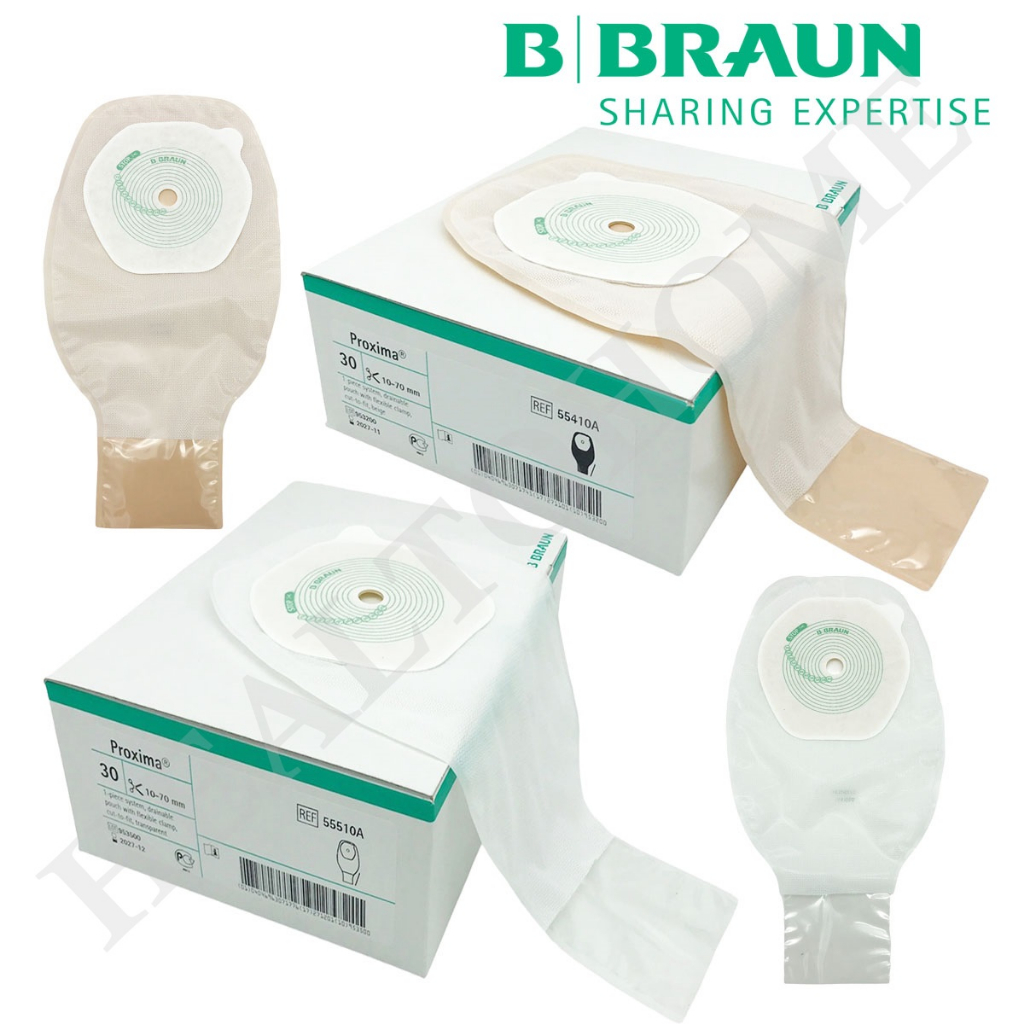 Proxima Colostomy Ostomy Bag ถุงเก็บอุจจาระหน้าท้อง แบบชิ้นเดียว ขนาด 10-70 มม. (1 ใบ)