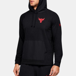 เสื้อฮู้ดแขนยาว Under Armour Project Rock Terry Breathable Hoodie เสื้อฮู้ดแขนยาวสีดำ สินค้าแท้ 100%