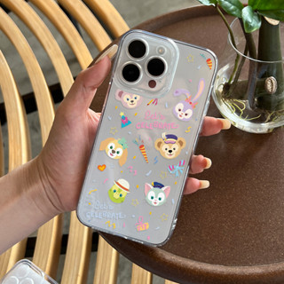 ❤️พร้อมส่งในประเทศไทย❤️เคสโทรศัพท์มือถือ แบบใส ลายครอบครัวหมี Duffy สําหรับ iphone 14PM 14Plus 13 11 12 7/8Plus XS