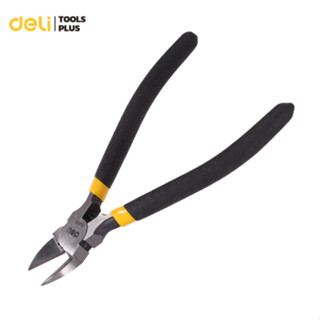 Deli คีมตัดสายไฟ คีมตัดลวด 6นิ้ว คีมตัด คีมตัดสายไฟแท้ คีมปากเฉียง ครีมตัดสายไฟ คีมปากแหลม คีม Cutting Nippers