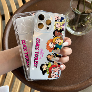 ❤️พร้อมส่งในประเทศไทย❤️เคสโทรศัพท์มือถือนิ่ม ลายการ์ตูนเจ้าหญิงดิสนีย์ สําหรับ iPhone 14Pro Max 13Pro Max 12 11 XR XSMax