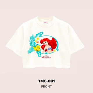 Power 7 Shop เสื้อครอป The Little Mermaid ลิขสิทธ์แท้ DISNEY (TMC-001)