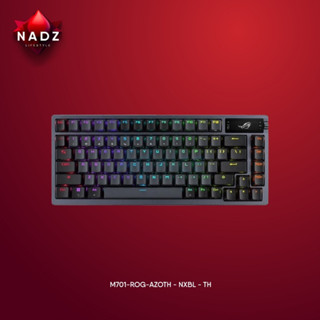 ASUS ROG Azoth gaming custom keyboard US/TH with 75 keyboard form factor, gasket mount, three-layer dampening NXBL