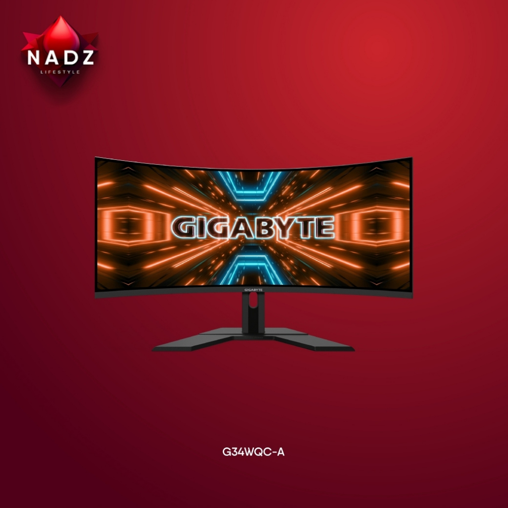 GIGABYTE G34WQC A Gaming Monitor 3‎440 x 1440/Panel Size 3‎4" VA 1500R/Signal Input HDMI 2.0 x2, Display port 1.2 x2/ Re