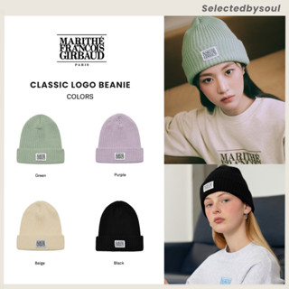 [มีทั้งพร้อมส่ง/Preorder] Marithe Beanie หมวกไหมพรม CLASSIC LOGO ของแท้100% ✨ หมวก Marithe นำเข้าจากเกาหลี