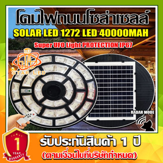 ใหม่ล่าสุด UFO-500000W 1272LED สว่าง 360 องศา กันน้ำ IP67 ใช้พลังงานแสงอาทิตย์100% รับประกัน1ปี