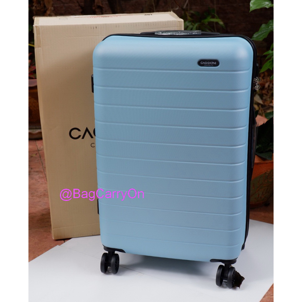 กระเป๋าเดินทาง CAGGIONI ขนาด 24 นิ้ว ของ Premium CitiBank สีฟ้า (Sky Blue)