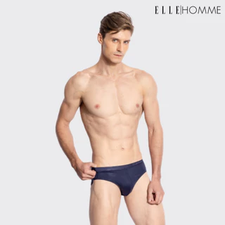 ELLE HOMME | แพ็ค 3 ชิ้น กางเกงในทรง Brief ขอบเล็ก ไม่รัดเอว ทอโลโก้ ELLE | KUB7925