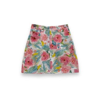 B988 : FLORAL PRINTS MINISKIRT