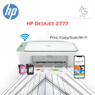 HP DeskJet Ink Advantage 2777 ปริ้น ถ่ายเอกสาร สแกน พร้อมหมึก set up 1 ชุด รับประกันศูนย์ hp 1 ปี