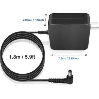 Asus ตลับ 65W 19v 3.42a หัว 5.5 x 2.5mm/4.0x1.35mm K455L X505Z สายชาร์จ อะแดปเตอร์ โน๊ตบุ๊ค Notebook Adapter