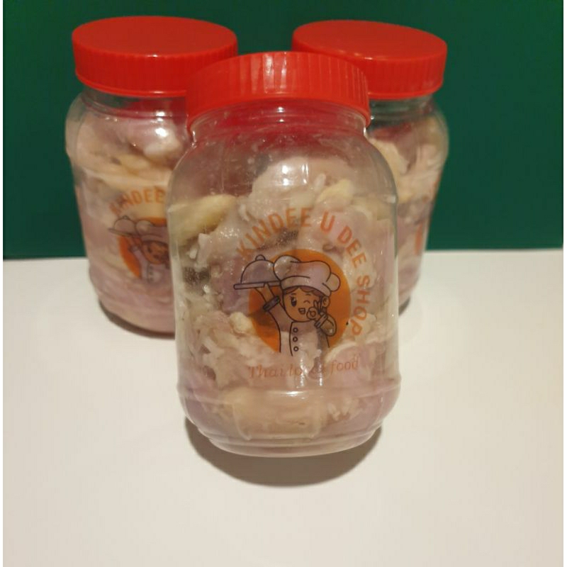 ส้มหมู  ส้มหมูชิ้น (แหนมหมูชิ้น) ขนาด 250 กรัม ราคา 59 บาท 4 กระปุก 200 บาท
