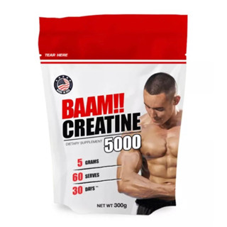 BAAM CREATINE 5000 (300 g) ช่วยเร่งฟื้นฟู กล้ามฟูแน่น