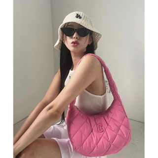 ♡ Pre-order ♡  กระเป๋า MLB Padding quilted hobo bag
