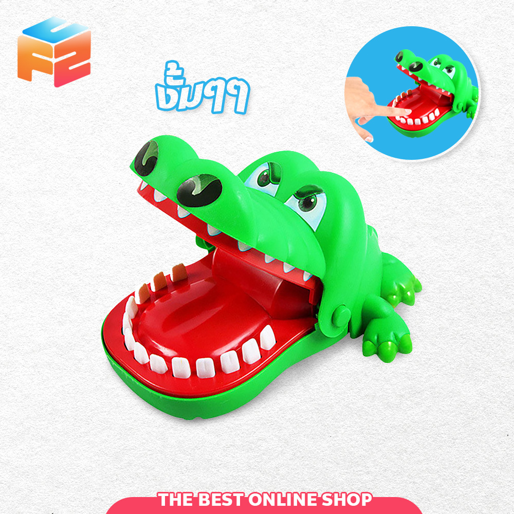 15.5cm จระเข้งับนิ้ว ของเล่นเด็ก เกมส์ครอบครัว crocodile biting finger Game