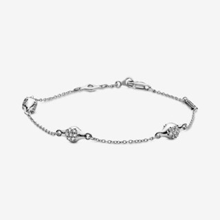 ⭐️(พร้อมส่ง) สร้อยข้อมือ PANDORA Modern LovePods Silver Bracelet ของเเท้100%