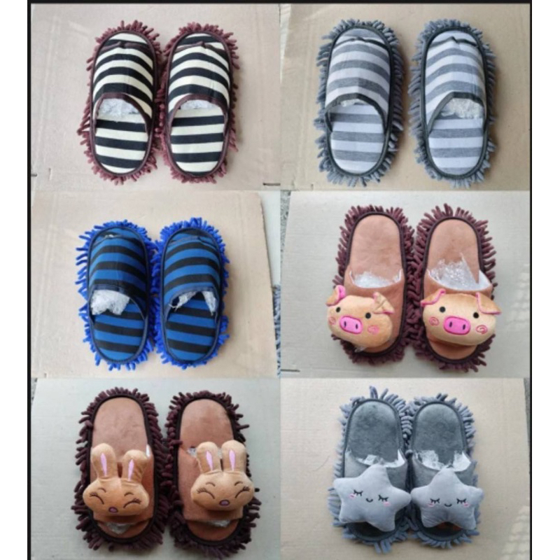 รองเท้าถูบ้าน รองเท้าไมโครไฟเบอร์ มีหลายลายให้เลือก ขนาดฟรีไซด์