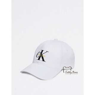 หมวกแก็ปผู้ใหญ่ Calvin Klein Pride Embroidered Logo Cap ของแท้ (สีขาว)