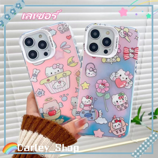 🔥สไตล์ใหม่🔥เคสไอโฟน iphone 11 14 Pro Max ins น่ารัก คิตตี้ เลเซอร์ ปกป้องเต็มที่ เคส iphone 12 13 Pro Case for iPhone