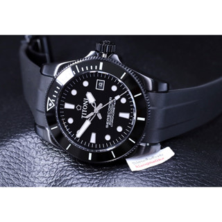 (มีสายผ้าTITONIแถม) นาฬิกา TITONI Seascoper 300 Black Edition Chronometer รุ่น 83300B-BK-R-716