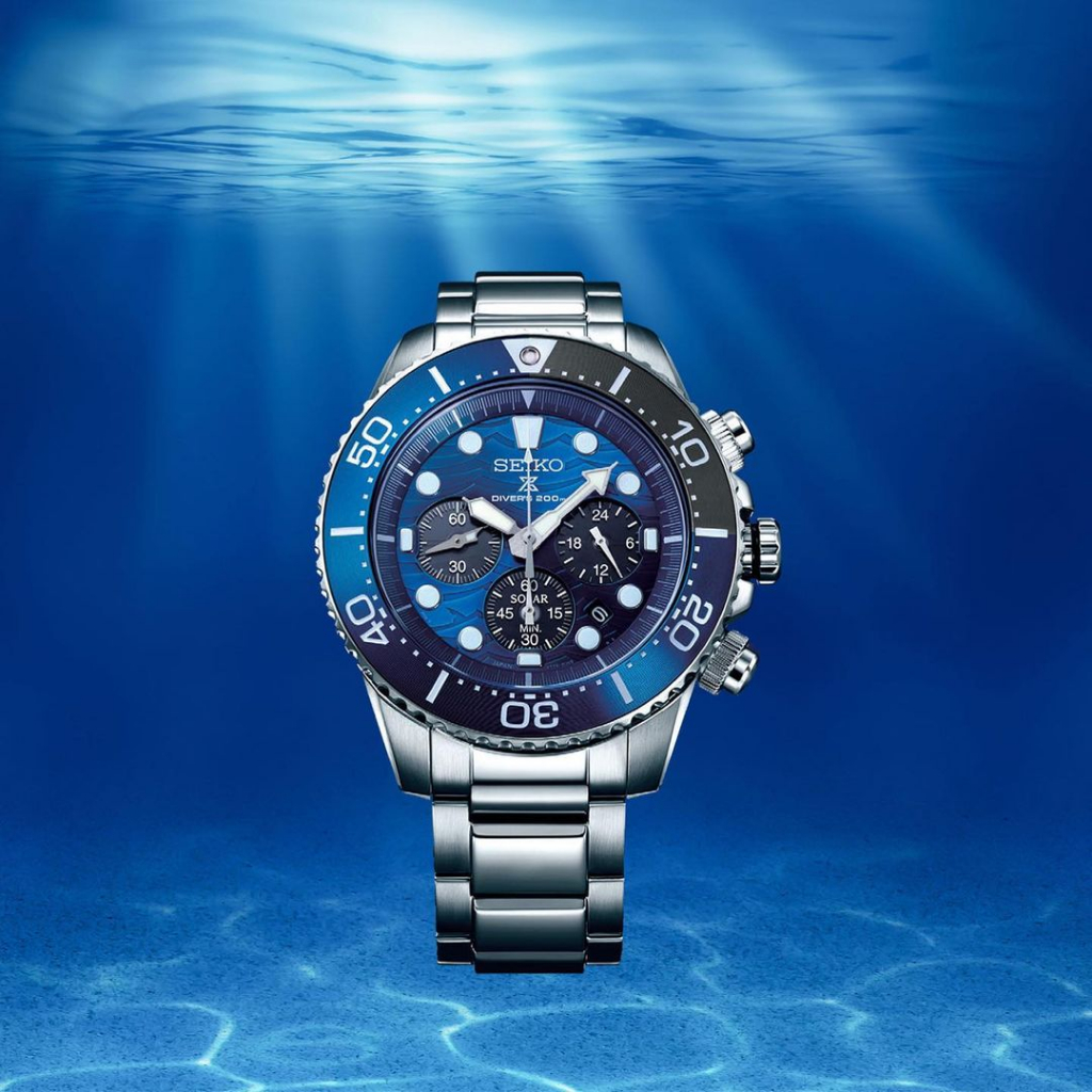 Seiko Prospex ”Save The Ocean” special Edition Solar Chronograph Diver’s 200m. SSC741P