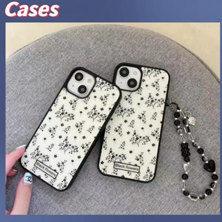 คูปองเคลม🎀เคสไอโ case for iphone 11 12 ดอกไม้หักขนาดเล็กเต็มหน้าจอ โซ่ เคส 14 13 12 11 pro max เคสมือถือกันกระแทก