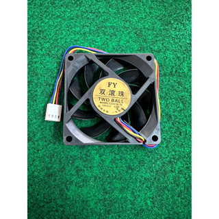 พัดลม 12V 4 Pin  ขนาด 7x7 cm หนา 1.5 cm พัดลมเคส พัดลม CPU จำนวน 1 ตัว