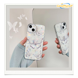 ✨ส่งของขวัญ✨เคส for iPhone 11 14 Pro Max Case for iPhone 12 13 ป้องกันการตก การป้องกัน ผีเสื้อ สไตล์วรรณศิลป์ หวานสวย