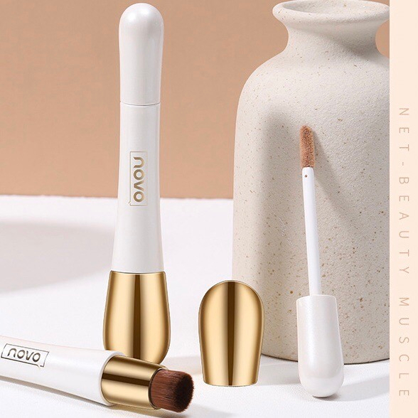 NOVO5466 โนโว คอนซิลเลอร์ 2 หัว คอนซีลเลอร์ พร้อมแปรง NOVO DOUBLE HEADED CONCEALER STICK