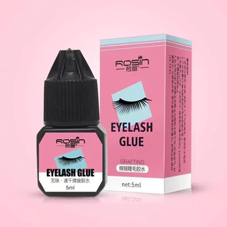 ส่งไวในไทย💗 Rosin กาวต่อขนตาแห้งไว Eyelash Glue 5ml. สีดำ ไม่แสบตา กาวติดขนตาตนเอง กาวติดขนตาถาวร