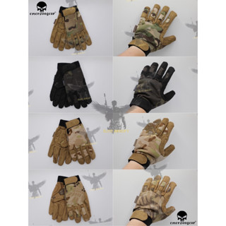 ถุงมือเต็มนิ้ว ยี่ห้อ Emerson รุ่น Tactical Lightweight Camouflage Gloves (Tactical Gloves)  ● คุณสมบัติ : 1. ถุงมือที่ท