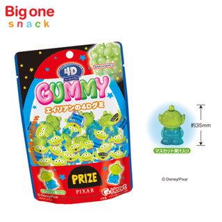 เอเลียน 4D กัมมี่ 72กรัม กัมมี่สีเขียวฟ้า รสองุ่น​