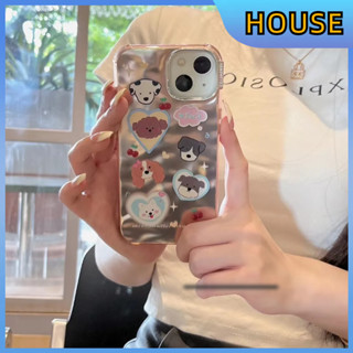 💲คูปองเคลม💲เคสไอโ case for iphone 11 12 ลูกสุนัข เคส 14 13 12 11 pro max ชุบ ทนทานและนุ่มนวล ป้องกันการตก