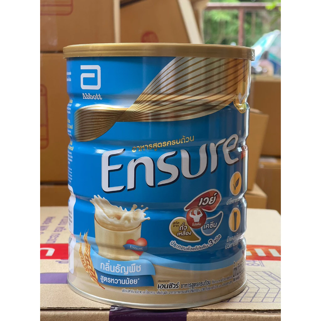 [สูตรเดิมโฉมใหม่] Ensure Wheat เอนชัวร์อาหารสูตรครบถ้วน กลิ่นธัญพืช 850g Ensure Complete and balanced nutrition 850g