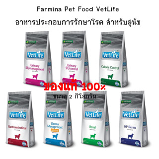 vetlife food for dog 2กก อาหารสุนัข อาหารเพื่อสุขภาพสุนัข calorie control , renal , gastrointestinal , urinary , derma