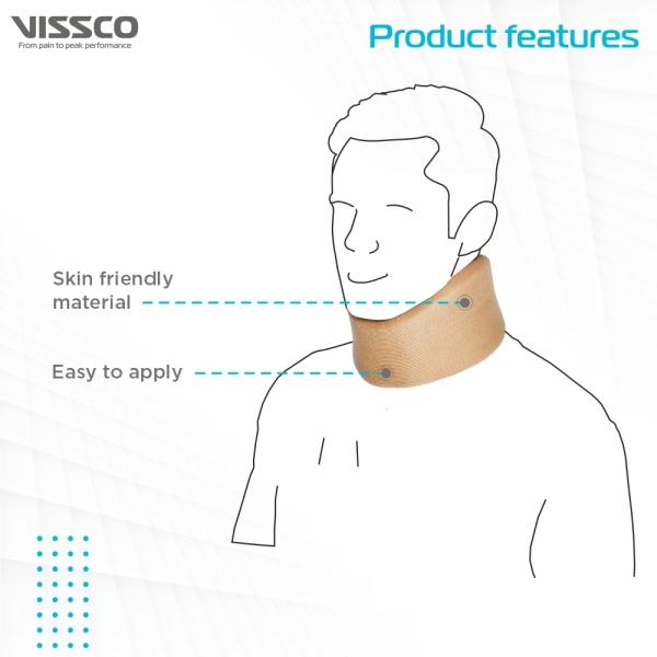 Vissco Cervical Collar-Soft 0304 เฝือกรองคอ, เฝือกคอ