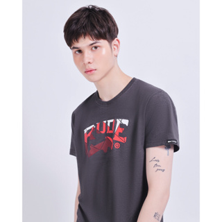 Rudedog By Hashtag เสื้อยืดแขนสั้น (ปรับไซส์ใหญ่ขึ้น) ทรงผู้ชาย รุ่น MICA สินค้าลิขสิทธิ์แท้