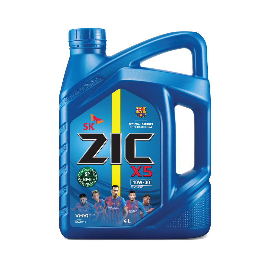 น้ำมันเครื่อง Zic X5 10w30 เบนซิน (10,000 - 12,000กิโล)