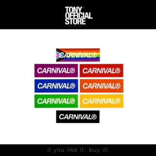 [มีสินค้าพร้อมส่ง]CARNIVAL LOGO STICKER &amp; LOVE IN FULL SPECTRUM STICKER PRIDE