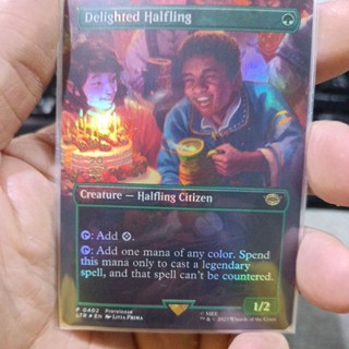 Delighted Halfing Prerelese foil MTG Single Card